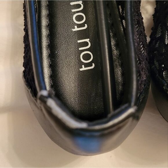 BRAND NEW  TOUTOU ELENA BLACK BALLET FLATS LACE  WOMEN"S SHOES - Picture 15 of 16